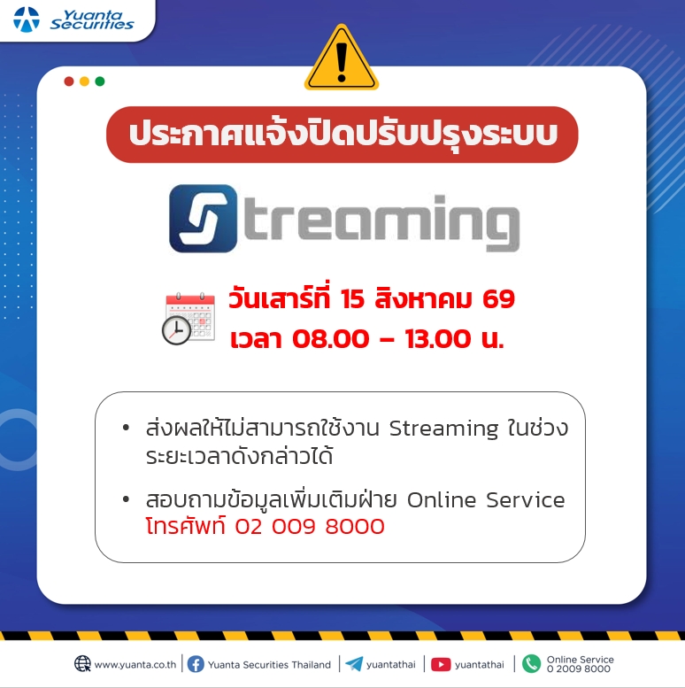 แจ้งระงับการบริการ Streaming 15.8.69.jpg